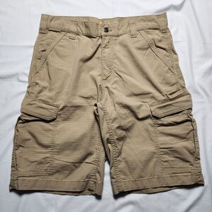 Carhartt Mens 34 Force Broxton Cargo Short Relaxed Fit Khaki 103543
